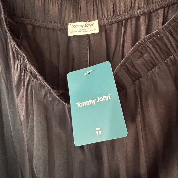 NWT Tommy John Satin Jacquard Pajama Pants‎ Plus Size 2X Lounge Cozy Elegant - Picture 8 of 12